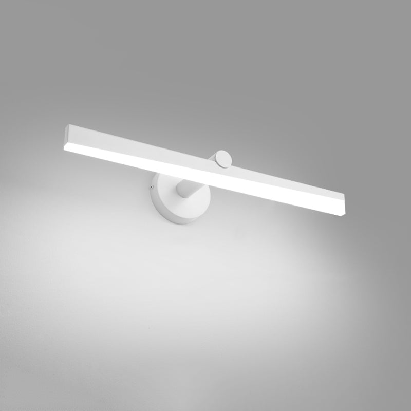 Minimalisme 1-Light LED Murce Murce Metal Mur Linet Mur moulé pour la salle de bain