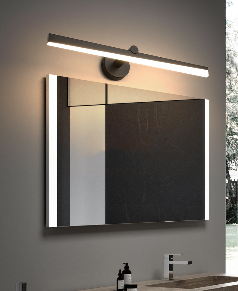 Minimalisme 1-Light LED Murce Murce Metal Mur Linet Mur moulé pour la salle de bain