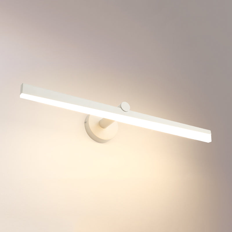 Minimalisme 1-Light LED Murce Murce Metal Mur Linet Mur moulé pour la salle de bain