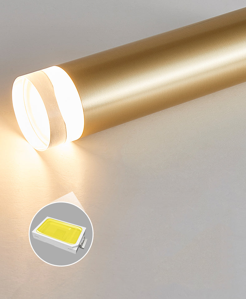 Lampe suspendue à LED cylindroïde en aluminium dans la simplicité moderne pendentif acrylique pour les espaces intérieurs