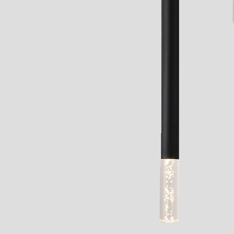 Luce cilindrica a led cilindrica luce nella moderna semplicità in alluminio lampada sospesa con ombra acrilica
