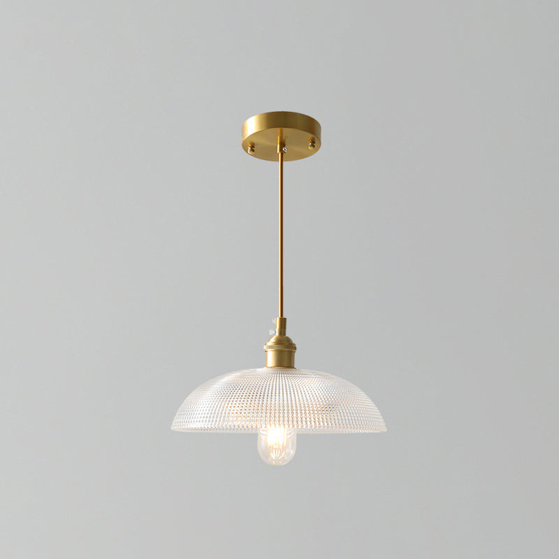 Kit di luce sospesa industriale in vetro trasparente a 1 luci a 1 lutto Luce per sala da pranzo