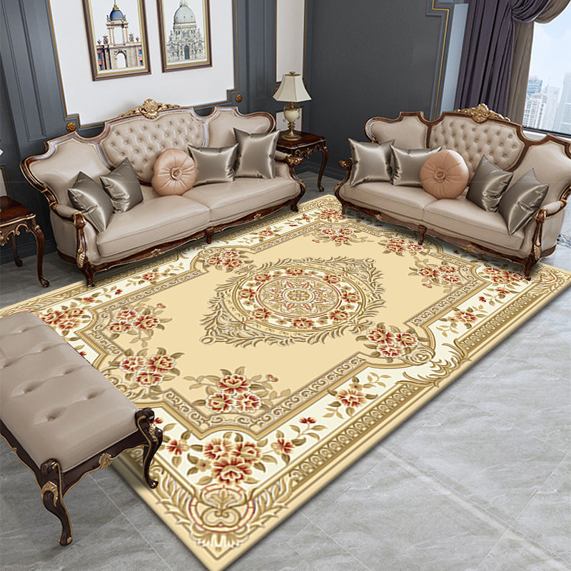 Nostalgie Home Dekoration Teppich Tribal Muster Fläche Teppich Polyester Waschbarer Teppich