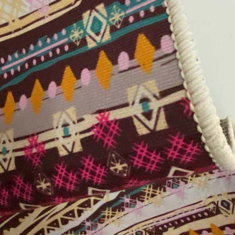 Nostalgie Home Dekoration Teppich Tribal Muster Fläche Teppich Polyester Waschbarer Teppich