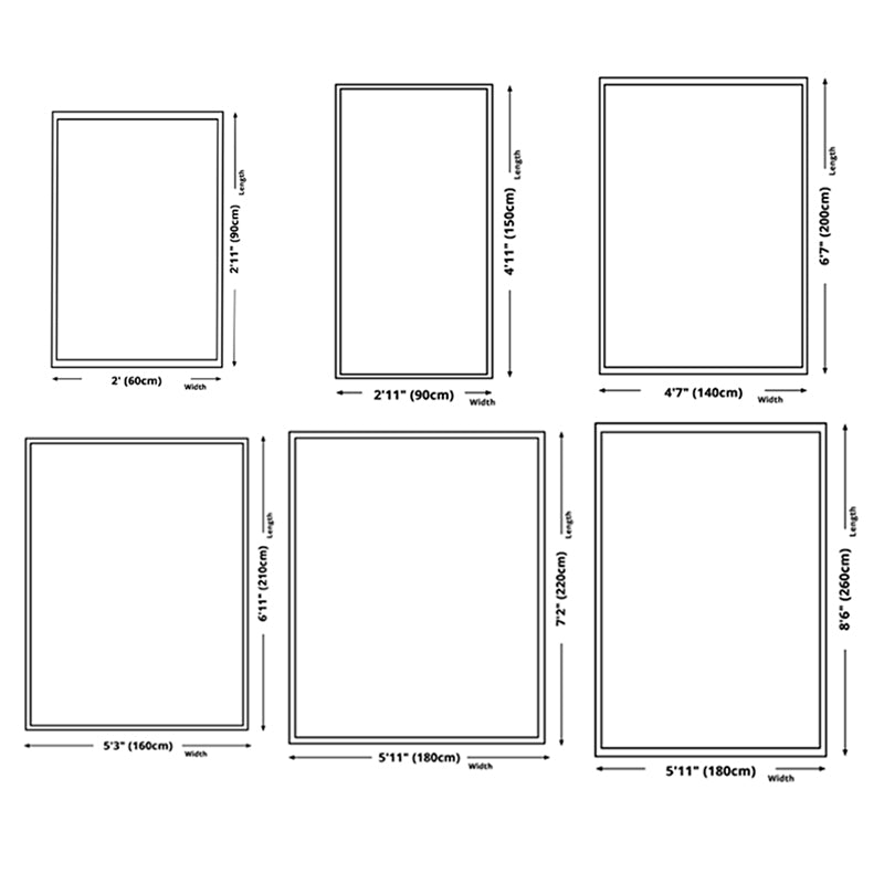 Rapis de zone de motif américain blanc Polyester Bohemian Area Tapis tapis sans glissement pour le salon