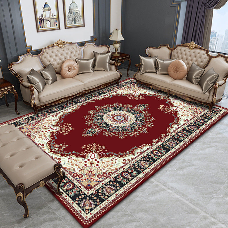 Shabby Chic Living Room Rug Tribal Print Area Rug Polyester Non-Slip Backing Area Tapijt