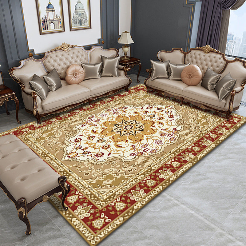 Shabby Chic Living Room Rug Tribal Print Area Rug Polyester Non-Slip Backing Area Tapijt