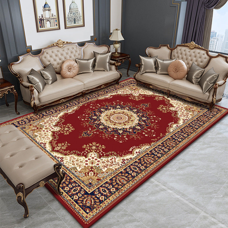Shabby Chic Living Room Rug Tribal Print Area Rug Polyester Non-Slip Backing Area Tapijt