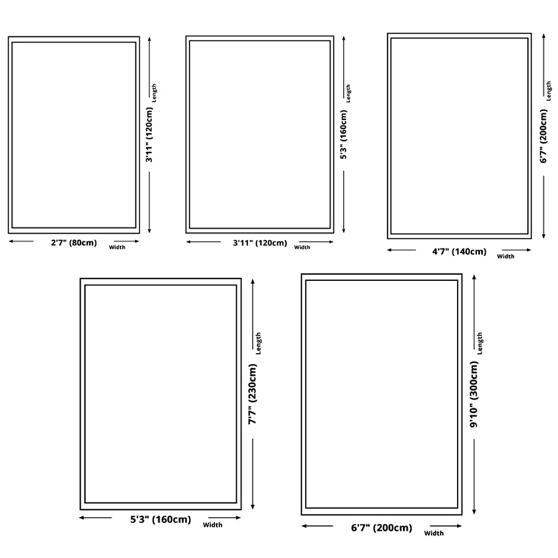 Bohemian Tribal Totem Rug Retro Polyester Carpet Stain Resistant Area Rug for Living Room