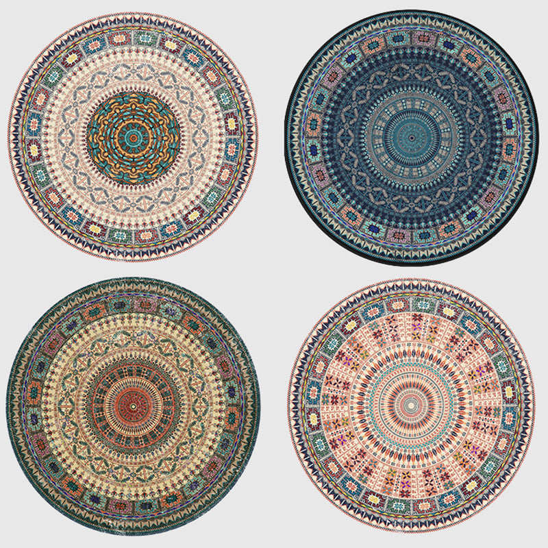 Ausgefallener Marokko -Gebiet Teppich Beige Stammesmuster Teppich Färbung resistenter Innenteppich für Wohnkultur