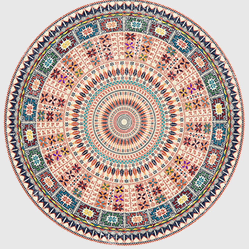 Ausgefallener Marokko -Gebiet Teppich Beige Stammesmuster Teppich Färbung resistenter Innenteppich für Wohnkultur