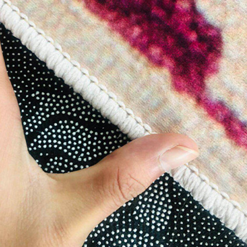Bohemian Multicolor Carpet Polyester Area Carpet Stain Resistant Rug for Living Room