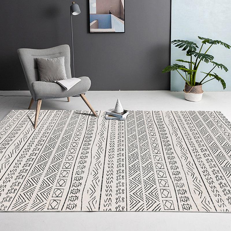 Bohemian Graphic Print Raping Polyester Tapis d'intérieur Tapis de support sans glissement pour le salon