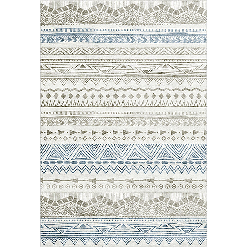 Bohemian Graphic Print Raping Polyester Tapis d'intérieur Tapis de support sans glissement pour le salon