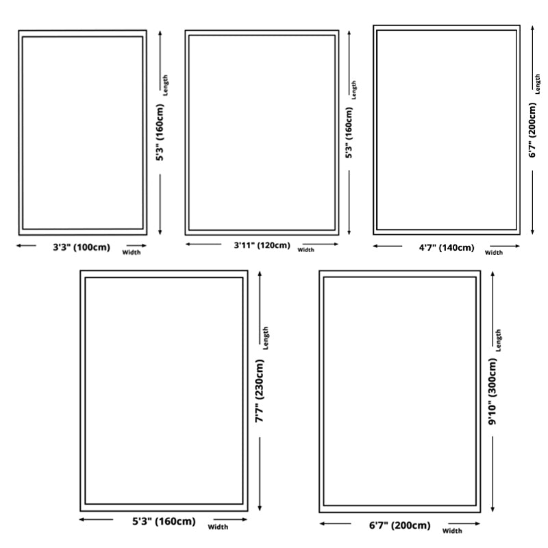 Traditional Tribal Pattern Rug Polyester Indoor Carpet Non-Slip Backing Area Rug for Living Room