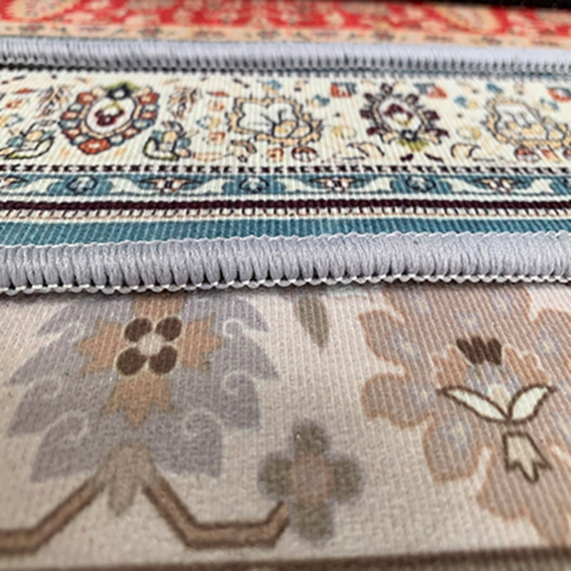 Antique Home Decoration Carpet Tribal Pattern Polyester Indoor Rug Stain Resistant Area Carpet