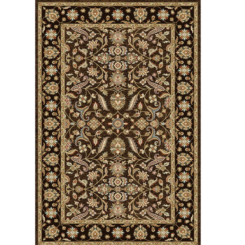 Klassischer Stammesdruckteppich Polyester Innenteppich nicht rutschfest