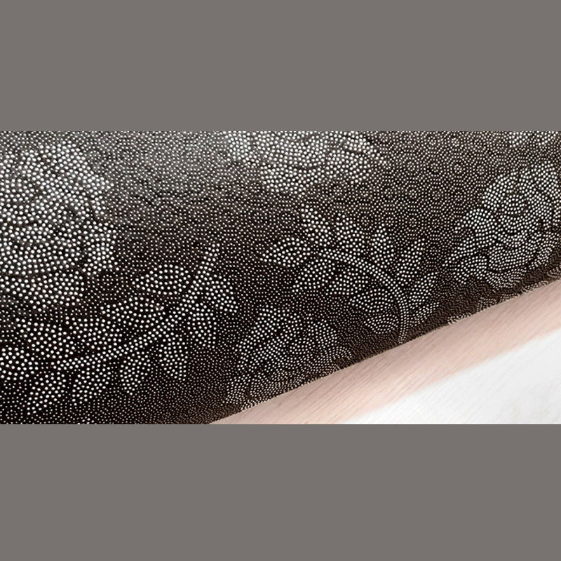 Modern Geometric Pattern Carpet Blue Polyester Area Rug Non-Slip Backing Rug for Home Decor