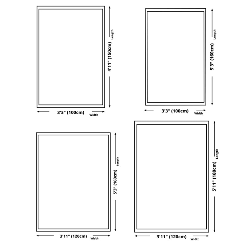 Black Geometric Carpet Polyester Minimalist Indoor Rug Anti-Split Area Carpet for Home Decoration