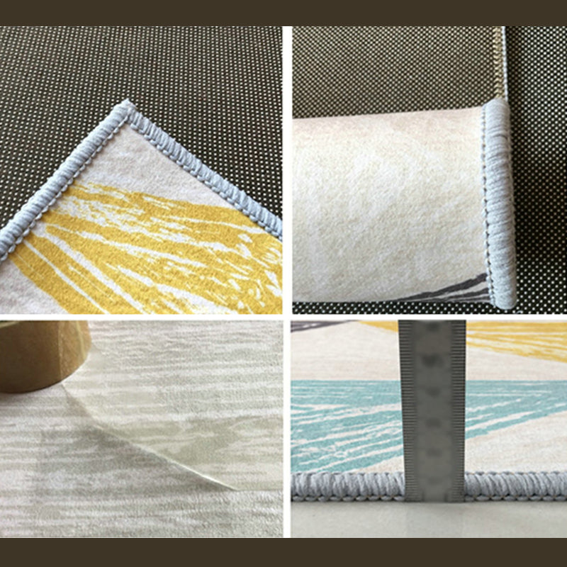 Vintage Home Decoration Rug Harlequin Print Polyester Indoor Carpet Non-Slip Backing Area Rug