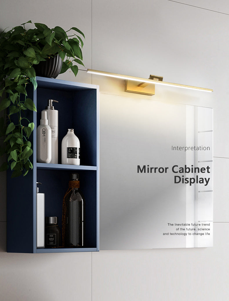 Gold Linear LED Wall Lamp in Modern Concise Style Aluminium Indoor Wall Sconce with Silicone Shade