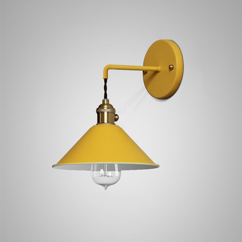 Moderne kreative Kegel Hängende Wandleuchten schmiedeeisere Makkaronwandlampe für Innenräume