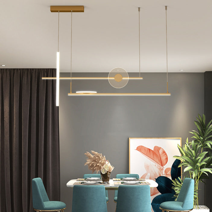 Éclairage de l'île contemporaine LIGNELLE LIGNIFICATION LEUR LEUR LEUR