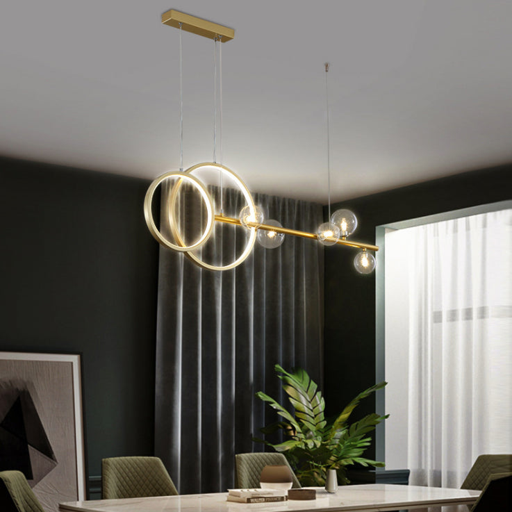 Modern Lighting Chandelier Linear Island Lighting Hanging Island Lights Glass Island Pendants