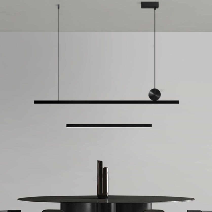 Lampade dell'isola illuminazione isola lineare Luci dell'isola in nero