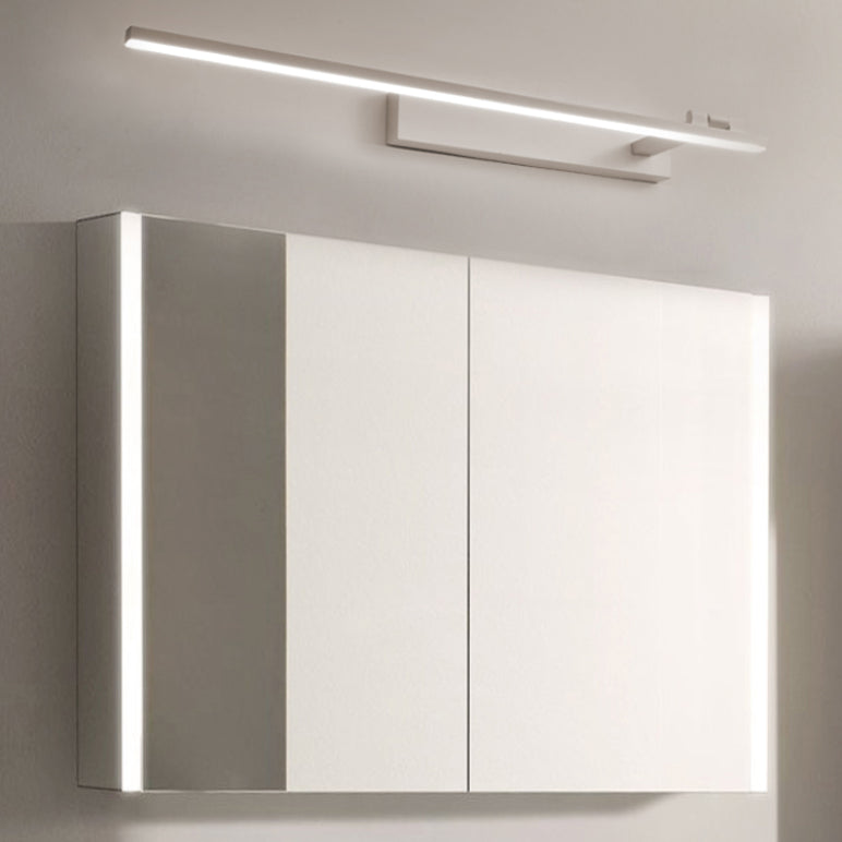 Lineaire acryl 1-licht ijdelheid muur SCONCE Minimalisme Wandgemonteerde lamp voor badkamer