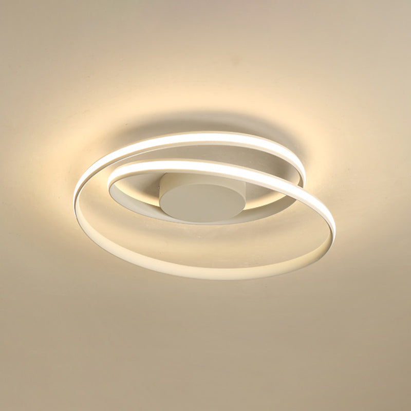 Moderne Minimalistische Indoor LED Plafondlamp Aluminium Lineaire Flush Mount met Silicone Shade