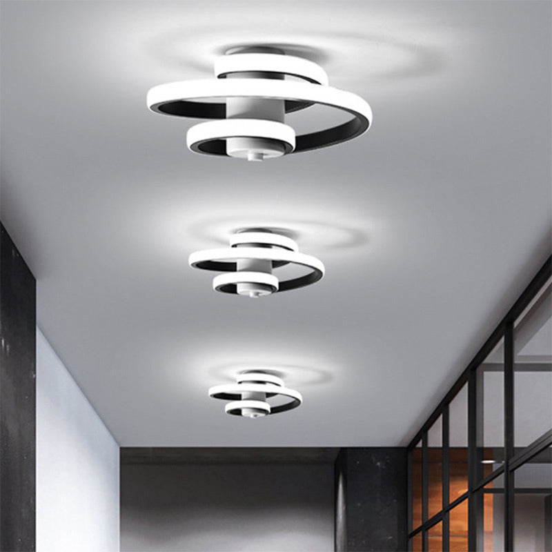 Silice Gel DEL Ceiling Light in Modern Simplicity Aluminium Flush Mount for Living Room
