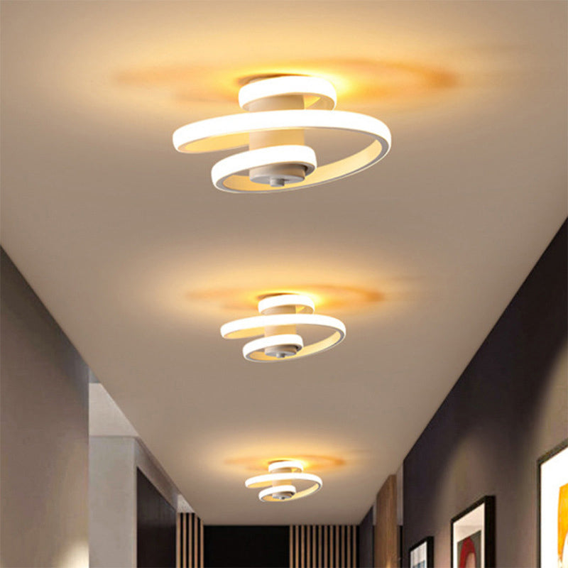 Silice Gel DEL Ceiling Light in Modern Simplicity Aluminium Flush Mount for Living Room