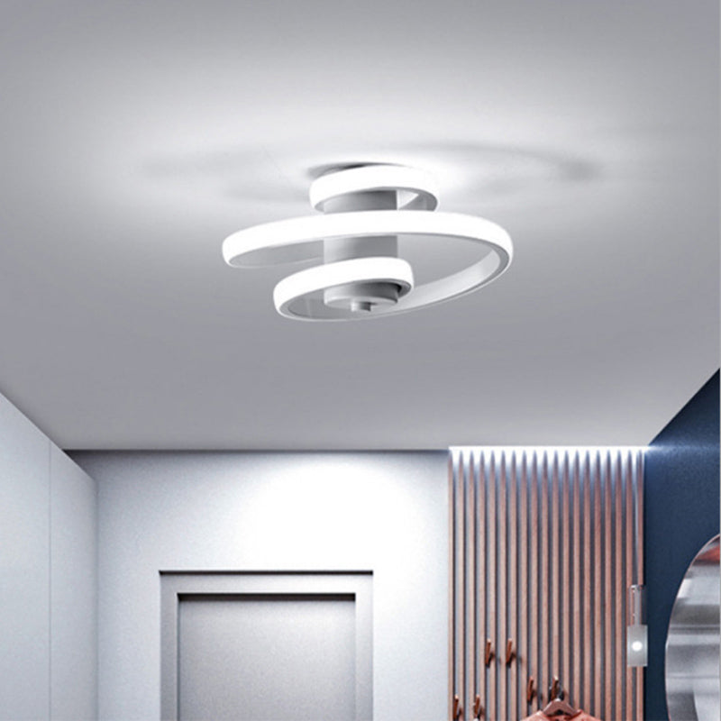 Silice Gel DEL Ceiling Light in Modern Simplicity Aluminium Flush Mount for Living Room