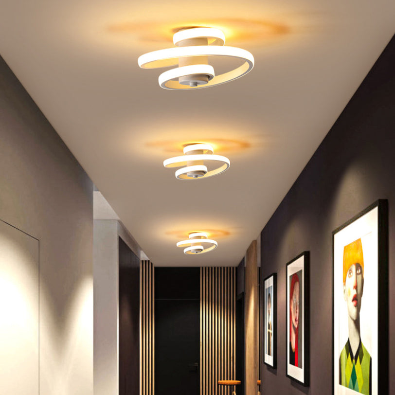 Silice Gel DEL Ceiling Light in Modern Simplicity Aluminium Flush Mount for Living Room
