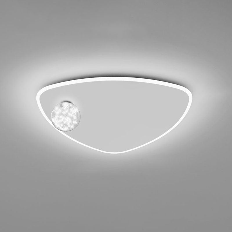 Weiße Minimalismus-Einbauleuchten aus Klarglas für Schlafzimmer