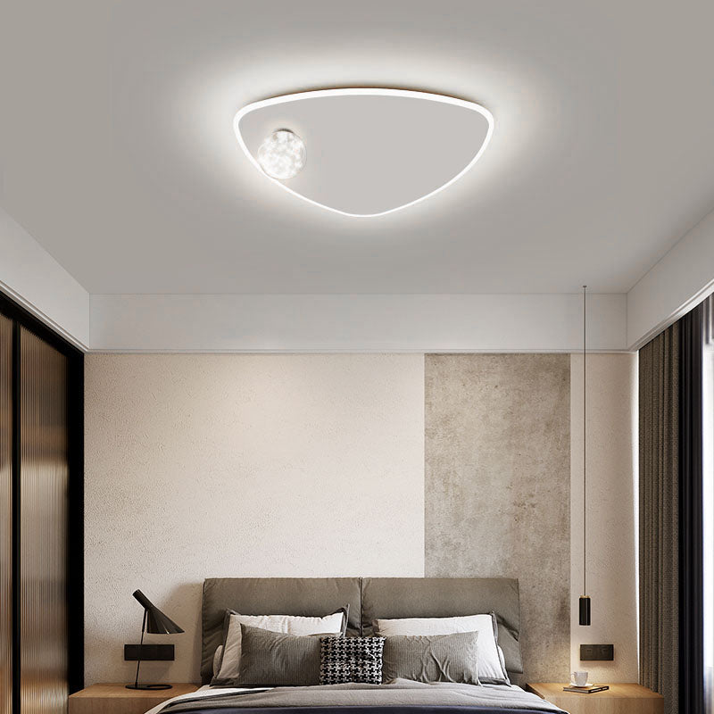 Weiße Minimalismus-Einbauleuchten aus Klarglas für Schlafzimmer