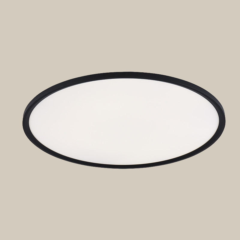 Plafonnier moderne à LED circulaire en aluminium à 1 ampoule pour chambre à coucher