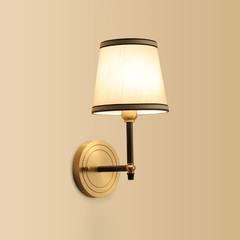 eometric Shade Wall Lighting Modern Simple Style Glass 1 Light Sconce Light in Gold