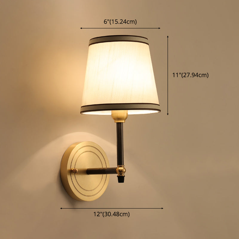 eometric Shade Wall Lighting Modern Simple Style Glass 1 Light Sconce Light in Gold
