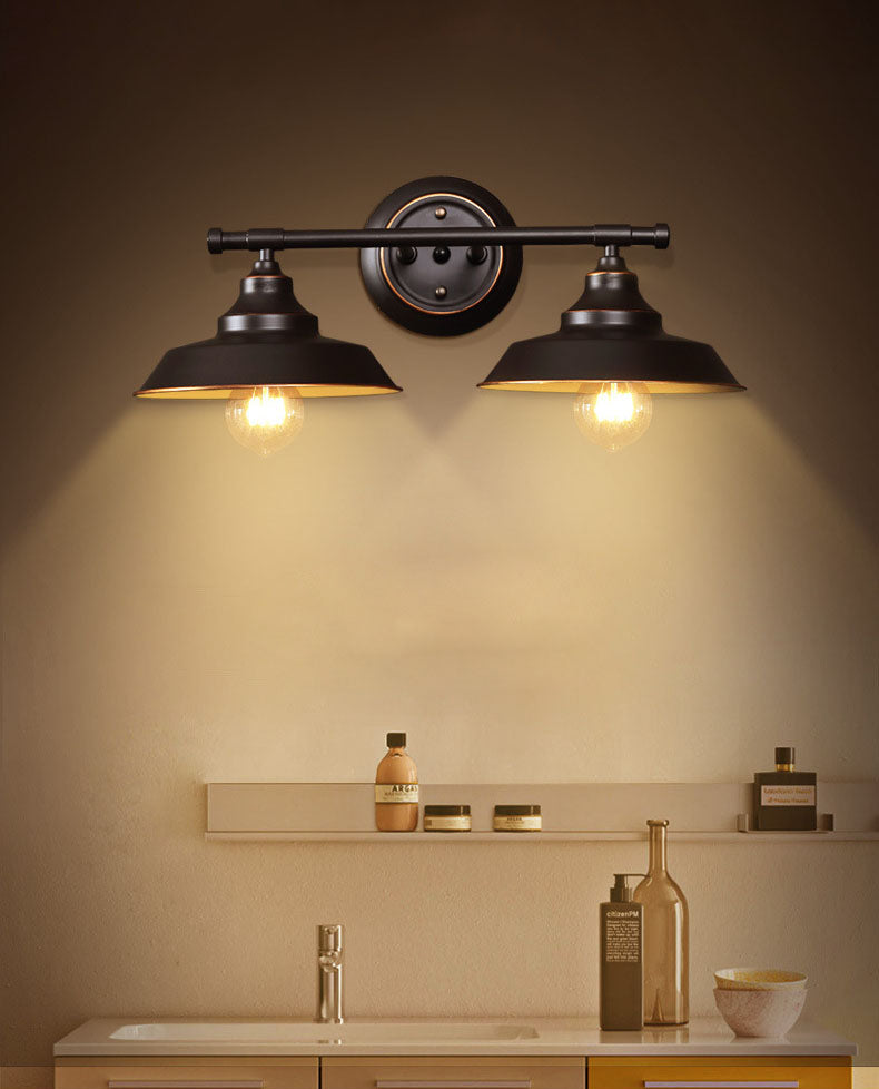 Spresso Barn Barn Wall Donce en luz de pared de hierro retro de estilo retro industrial para el baño