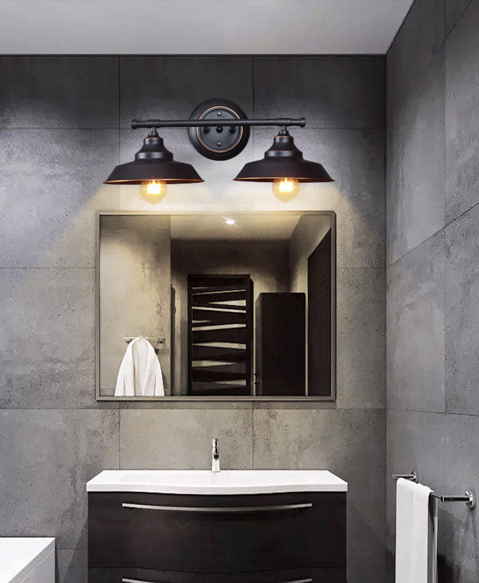 Spresso Barn Barn Wall Donce en luz de pared de hierro retro de estilo retro industrial para el baño