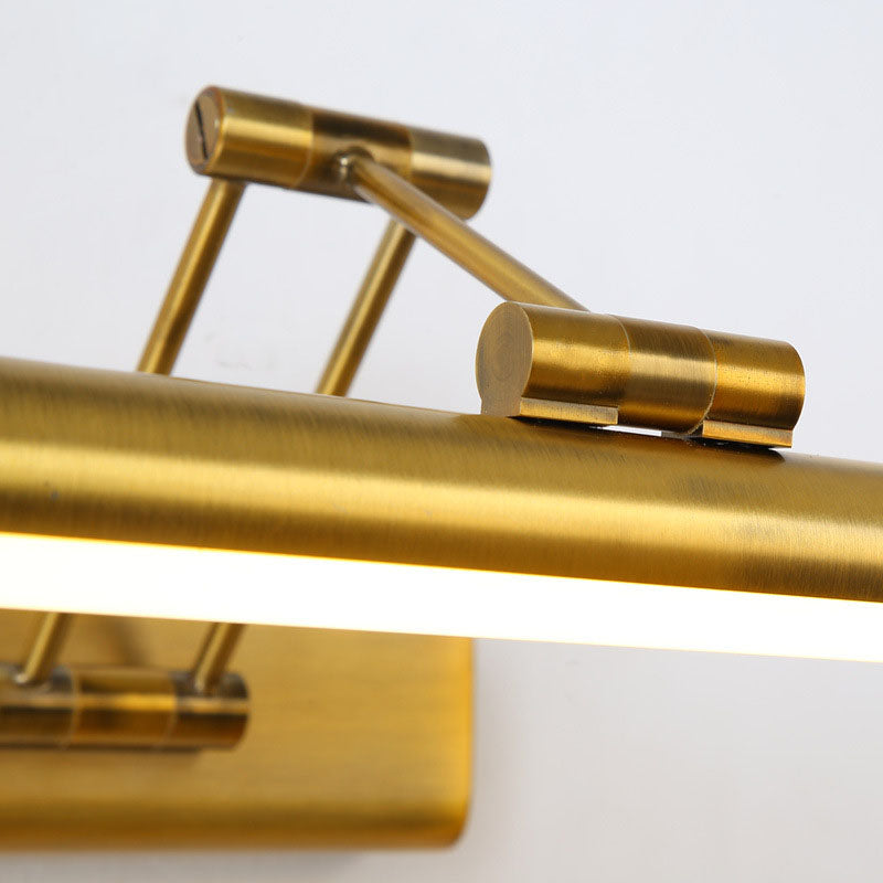 Stainless-Steel Linear LED Wall Light in Modern Simplicity Plastic Extendable Wall Lamp for Bathroom