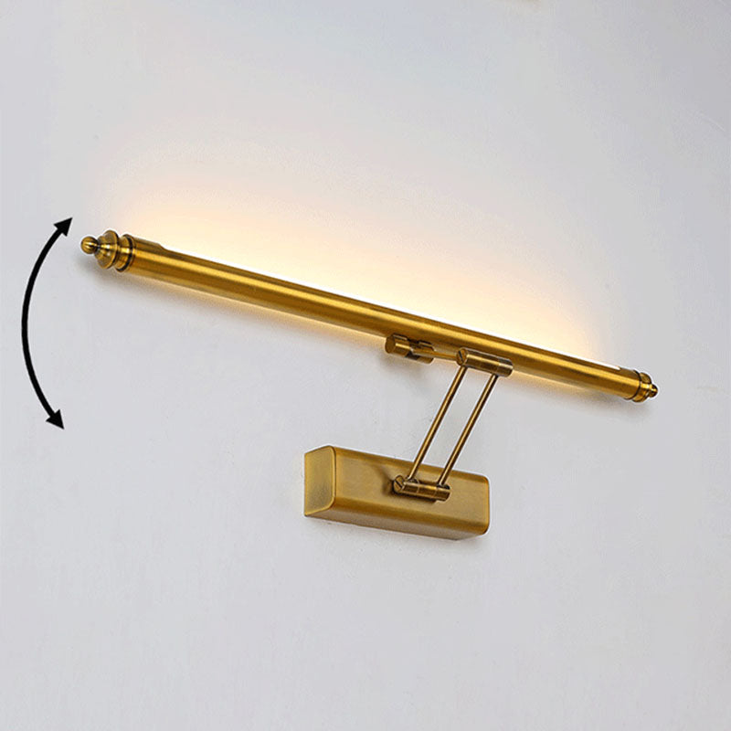 Stainless-Steel Linear LED Wall Light in Modern Simplicity Plastic Extendable Wall Lamp for Bathroom