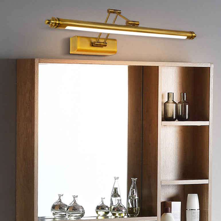 Stainless-Steel Linear LED Wall Light in Modern Simplicity Plastic Extendable Wall Lamp for Bathroom