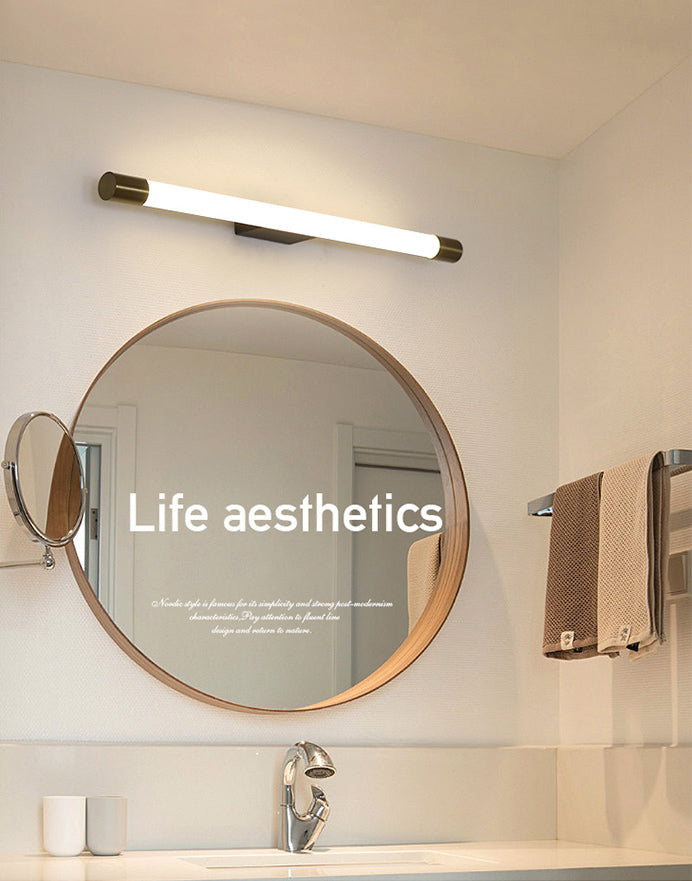 Lampe murale LED linéaire or dans la lumière murale en aluminium concis moderne avec une teinte acrylique