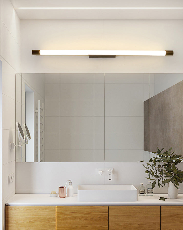 Lampe murale LED linéaire or dans la lumière murale en aluminium concis moderne avec une teinte acrylique