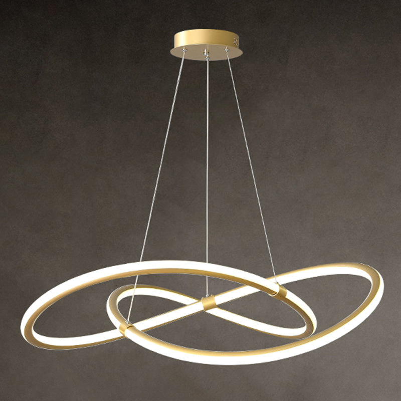 2 kleur optioneel moderne kroonluchter gedraaid kroonluchter voor slaapkamer in de woonkamer