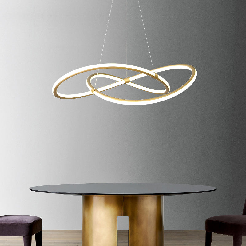 2 kleur optioneel moderne kroonluchter gedraaid kroonluchter voor slaapkamer in de woonkamer