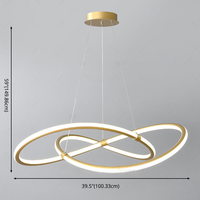 2 kleur optioneel moderne kroonluchter gedraaid kroonluchter voor slaapkamer in de woonkamer